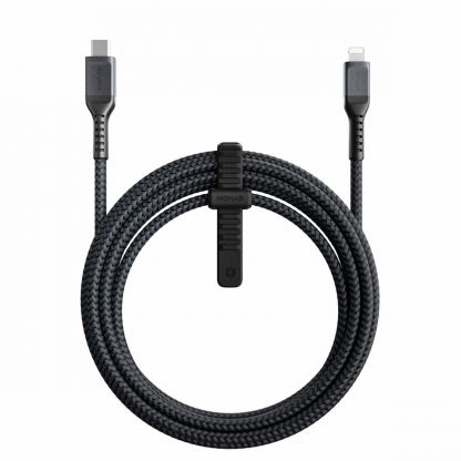 Nomad Kevlar USB-C to Lightning Cable - здрав кевларен кабел за устройства с Lightning порт (300 см) (черен)