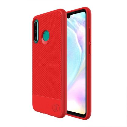 JT Berlin BookCase Pankow Soft - силиконов TPU калъф за Huawei P30 Lite (червен)