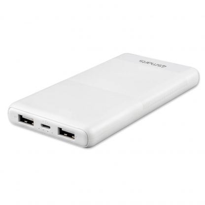 4smarts Power Bank VoltHub Lite+ 10000 mAh - външна батерия с 2 USB изхода (бял) 