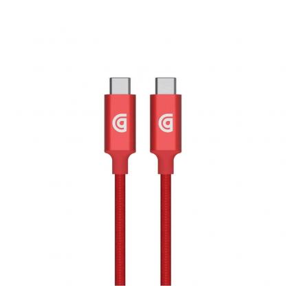 Griffin Premium USB-C to USB-C Cable - USB-C към USB-C кабел за устройства с USB-C порт (180 см) (червен)