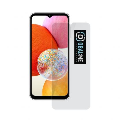 Калено стъклено защитно покритие за дисплея на Samsung Galaxy A14 4G - OBALME Tempered Glass Screen Protector 2.5D (прозрачен)