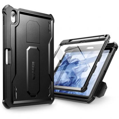 Кейс с изключителна защита и поставка за iPad 10 (2022), iPad 11 (2025) - Tech-Protect Kevlar Pro Case (черен)