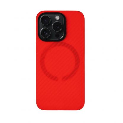 Кевларен кейс с MagSafe за iPhone 15 Pro - Tactical MagForce Aramid Bloody Mary Limited Edition Case (червен)