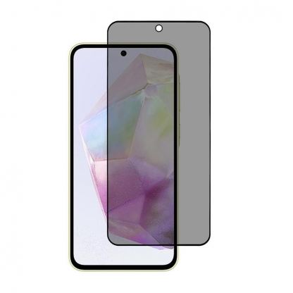 Калено стъклено защитно покритие с определен ъгъл на виждане на Samsung Galaxy A36 5G - TG Magic Privacy Full Cover Tempered Glass 5D (черен-прозрачен)