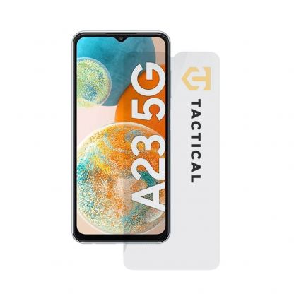 Калено стъклено защитно покритие за дисплея на Samsung Galaxy A23 5G - Tactical Glass Shield 2.5D (прозрачен)