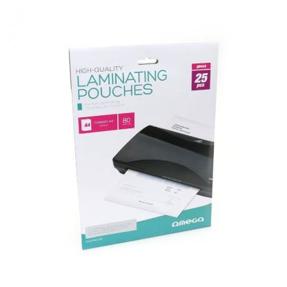 Omega Laminator Film - комплект фолио за ламиниране A4 формат 80 микрона (прозрачен)