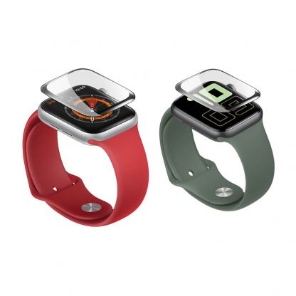 Torrii BodyFrame - защитно покритие с извити ръбове за дисплея на Apple Watch Series 5/4 (40mm) (черен-прозрачен)