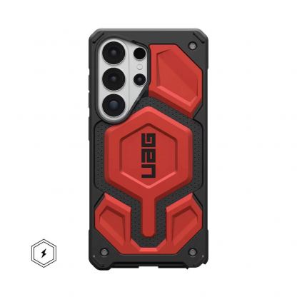 Удароустойчив хибриден кейс с MagSafe за Samsung Galaxy S26 Ultra - UAG Monarch Pro Case (червен)